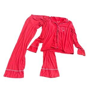 Victoria Secret Cotton Pajamas Set Size Red XS Has Piling